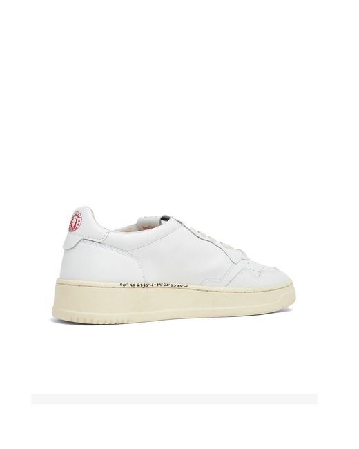 Autry White Medalist Low Sneakers