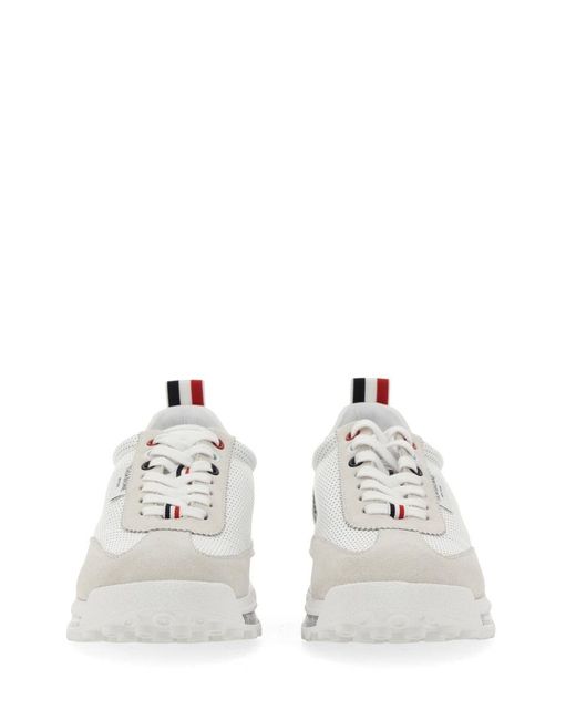 Thom Browne White Tech Runner Sneaker