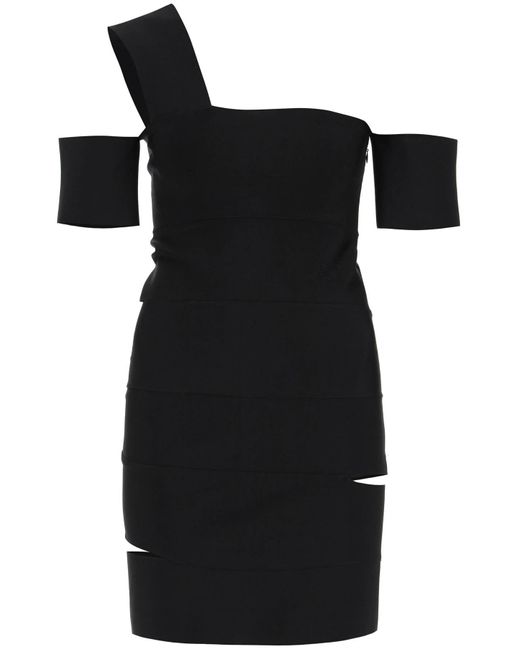 Alexander McQueen Bandage Mini Dress in Black | Lyst