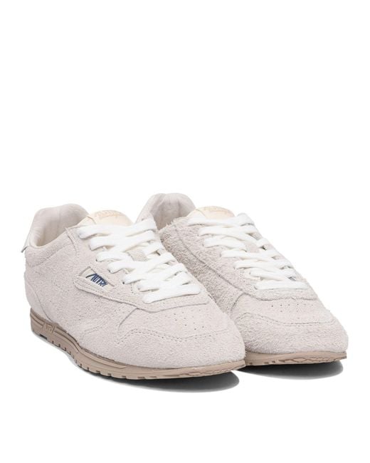 Autry White Sneakers & Slip-On
