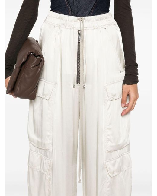 Rick Owens White Cargobelas Cargohose