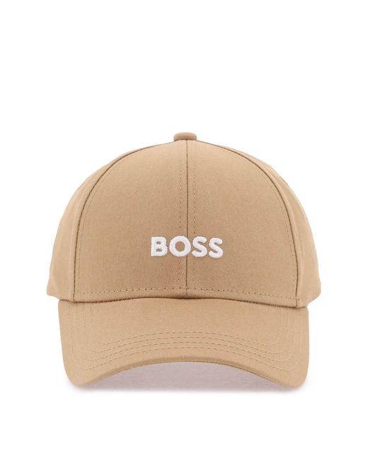 Boss Baseball Cap Met Geborduurd Logo in het Natural voor heren