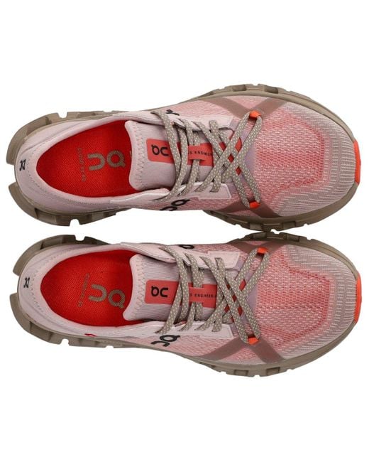 On Shoes Pink Cloud X 4 Ad Mauve Salm Sneaker for men