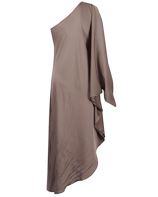 Silk95five Brown Ritz Silk Kaftan Dress