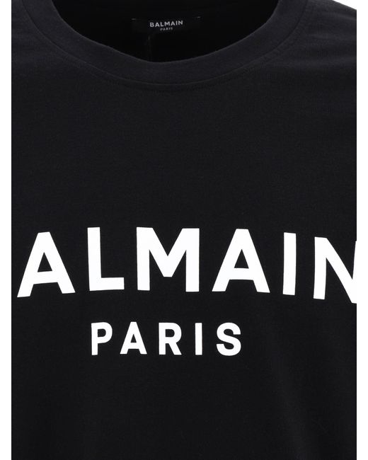 Camiseta de " Paris" Balmain de hombre de color Black