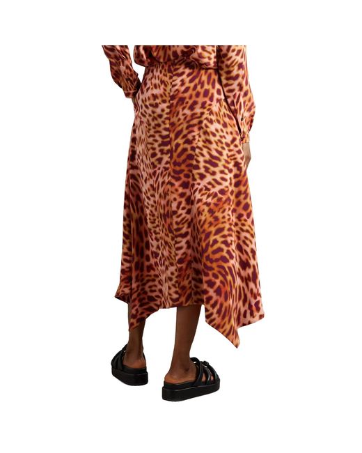 Stella McCartney Brown Silk Dress