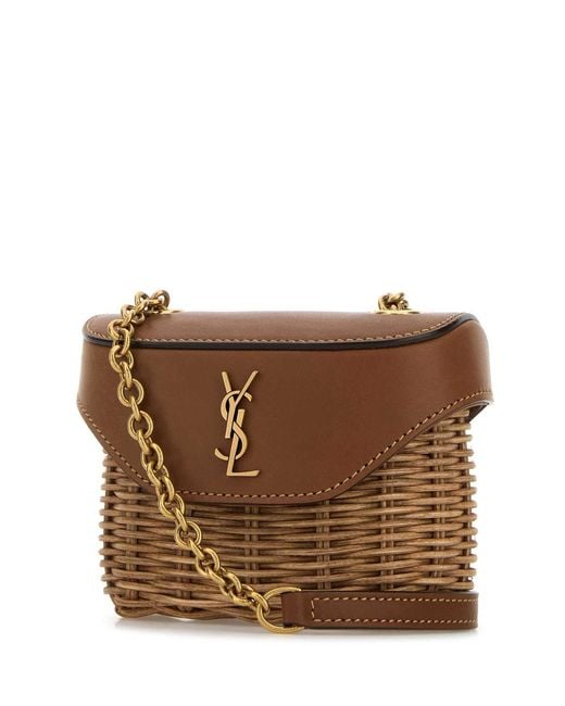 Saint Laurent Brown Shoulder Bags