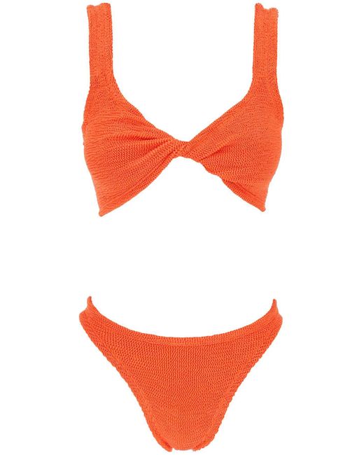 Set di bikini di Juno di Hunza G in Orange
