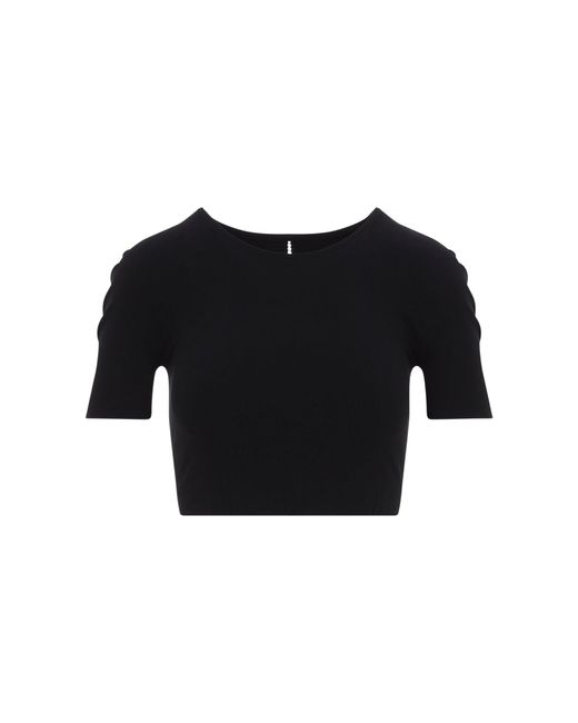 Wolford Black Seamless From-Top Bodysuit-Style Top