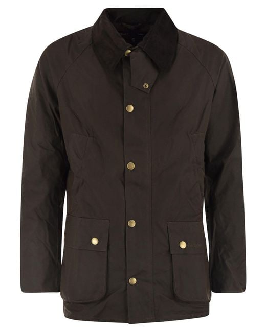 Barbour Ashby Wachsjacke in Black für Herren
