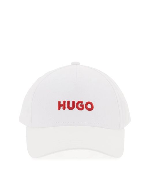 "Jude Capas de béisbol de logotipo bordado con HUGO de hombre de color Red