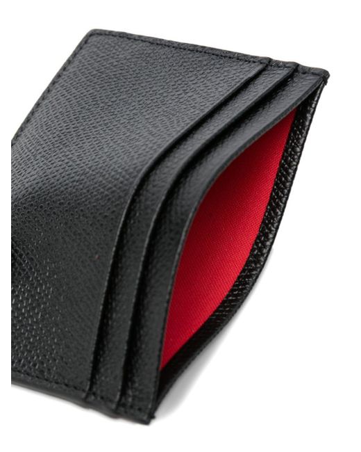 Christian Louboutin Black Mooncrest Leather Card Case for men