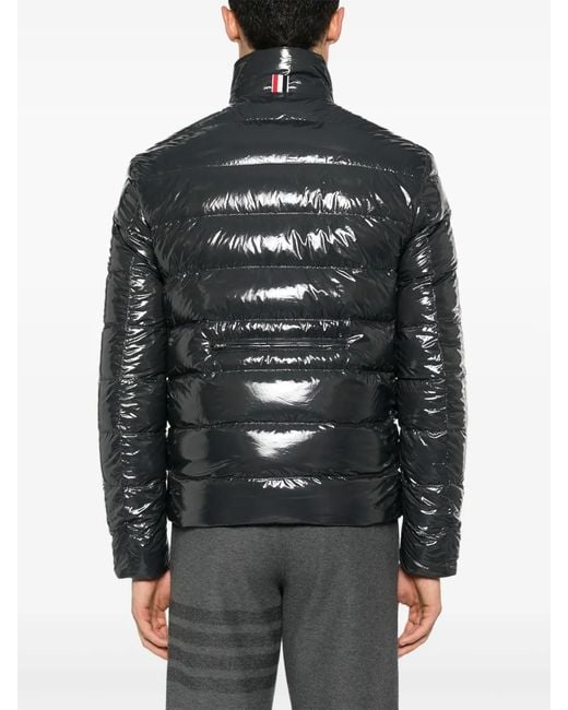Thom Browne Black Reversible Zip-Up Puffer Jacket