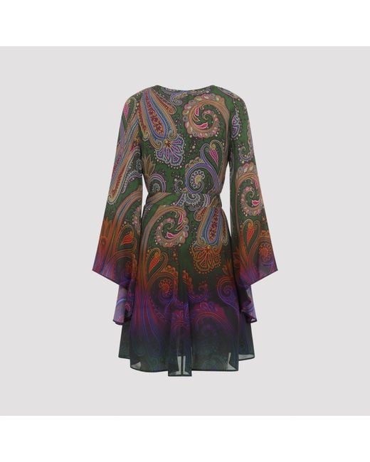 Etro Mini Dress in het Brown