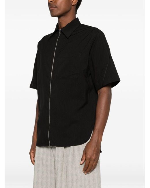 Givenchy Black Zipped Shirt for men