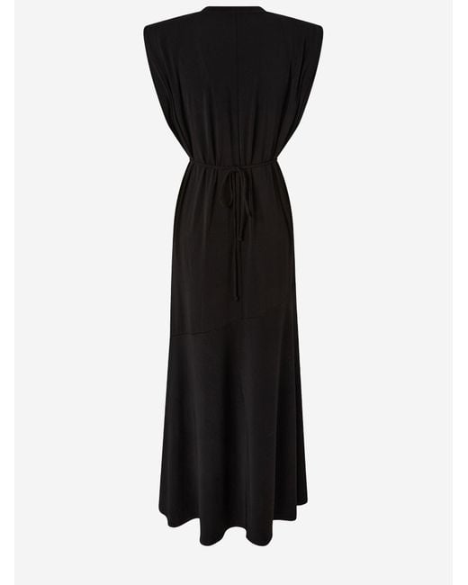 Pinko Black Sleeveless Dress With Straps