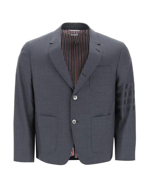Thom Browne 4 -Bar -Jacke in leichter Wolle in Blue für Herren