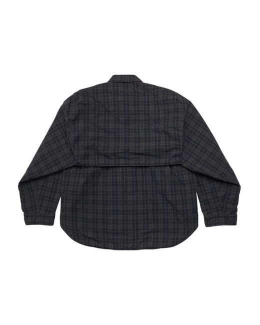 Balenciaga Blue Shirt With Removable Sleeves