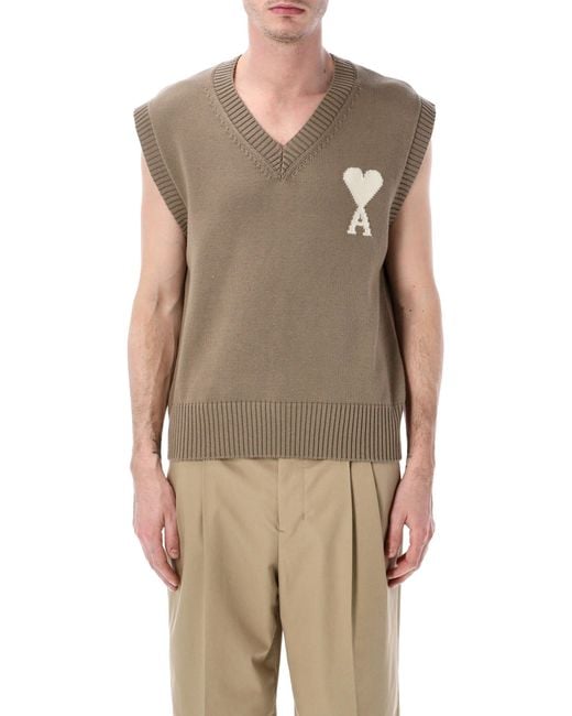 AMI Natural Sweaters for men