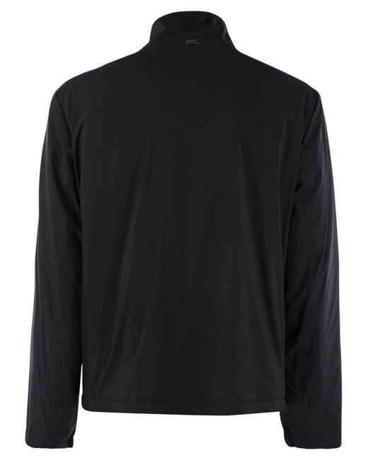 Fedeli Bomber Jacket In Technische Stof in het Black voor heren