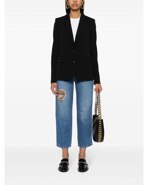 Stella McCartney Black Single-Breasted Blazer