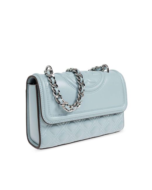 Tory Burch Blue Fleming Small Leather Shoulder Bag for men