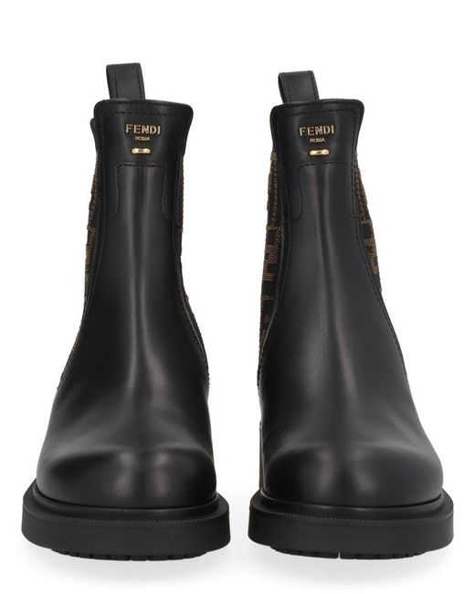 Fendi Black Boot "Thread" for men
