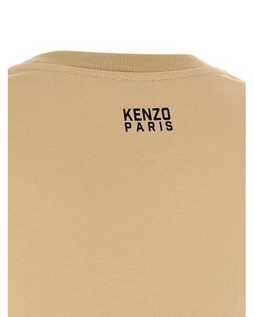 KENZO ' Happy Tiger' T -shirt in het Natural