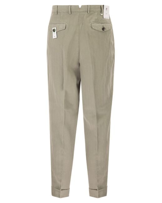 PT Torino Natural Carrot Trousers