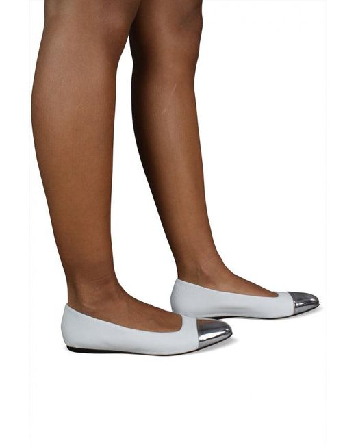 Jimmy Choo White Ballerinas Watson