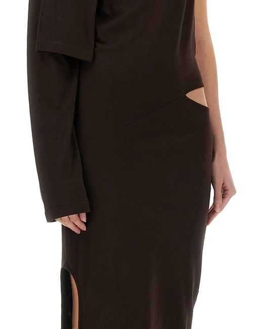 Courreges Black Off Shoulder Dress