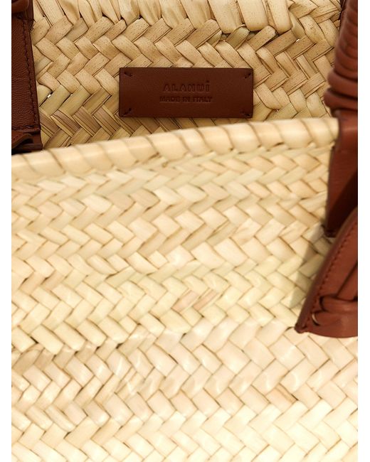 Alanui 'icoon Palmblad Klein' Handtas in het Metallic