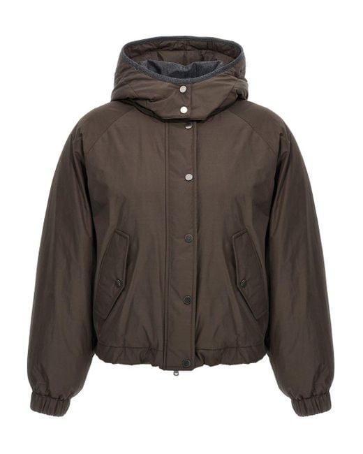 Winter Jackets Brunello Cucinelli de color Brown