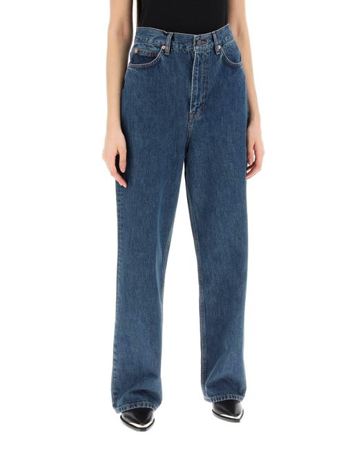 Wardrobe NYC Garderobe.nyc Lage Taille Losse Fit Jeans in het Blue