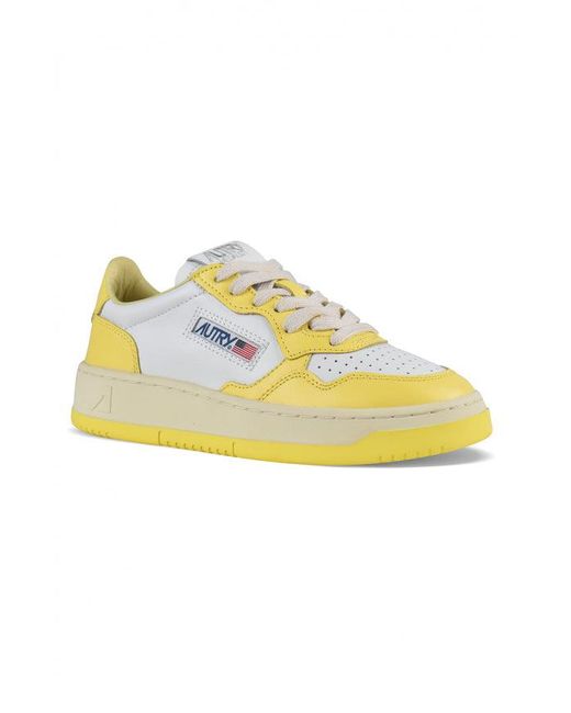 Autry Yellow Medalist Sneakers