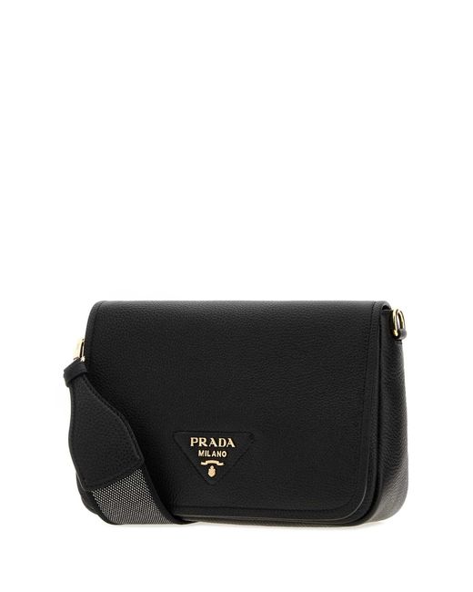 Prada Black Leather Crossbody Bag