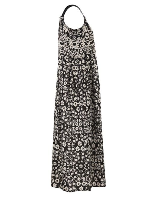 Weekend by Maxmara White Wkimoli – Printed Cotton Long Dress