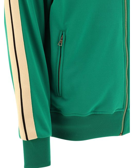 Palm Angels "Classic Logo" Track Sweatshirt in Green für Herren