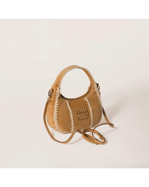 Miu Miu Multicolor Borse Camoscio Crochet