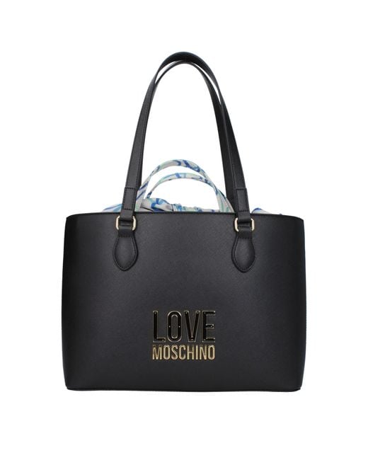 Love Moschino Black Liebe Moschino -Umhängetaschen Frauen Polyurethan schwarz
