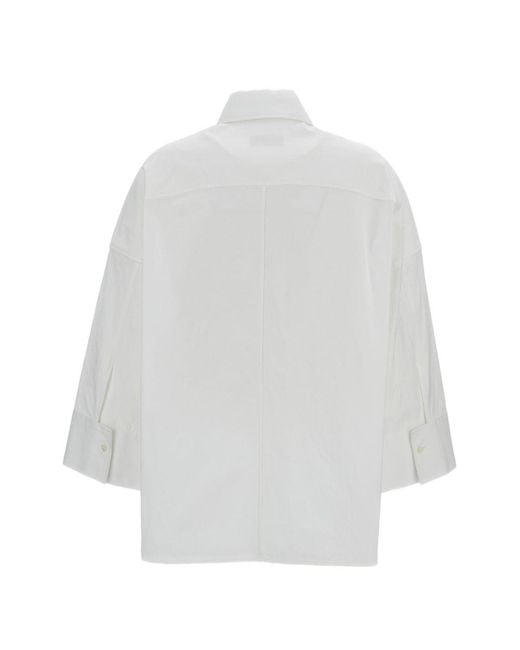 Alberto Biani White Shirts Fabric