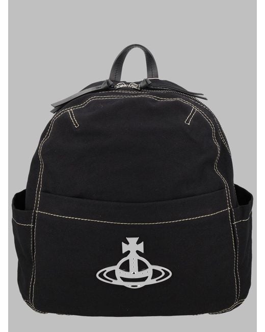 Vivienne Westwood Black Zaino "George" Medium