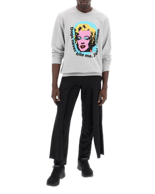 Comme des Garçons Comme Des Garcons -shirt Marilyn Monroe Gedrukt Sweatshirt in het Gray voor heren