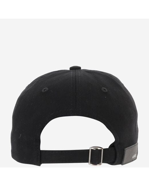Amiri Black Hats Cotton for men