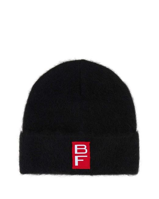 By Far Black Logo Beanie Hat