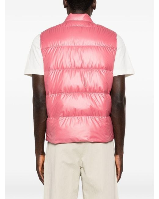 Moncler Pink Restigo Down Vest for men