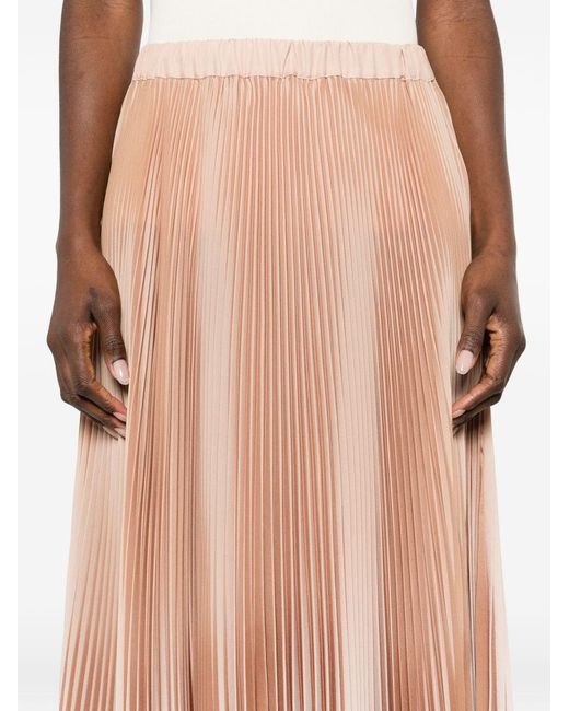 Fabiana Filippi Pink Pleated Long Skirt