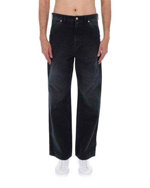 Marni Blue Jeans Con Applicazione Logo for men