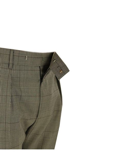 PT Torino Prince Of Wales Wool Pants in het Green voor heren