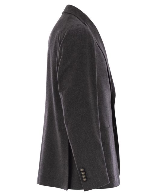 Tagliatore Black Cashmere And Silk Jacket for men